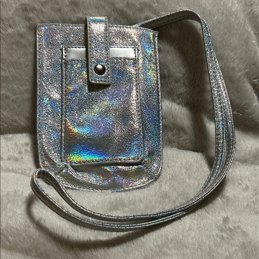 Holographic Silver Phone Pouch phone case